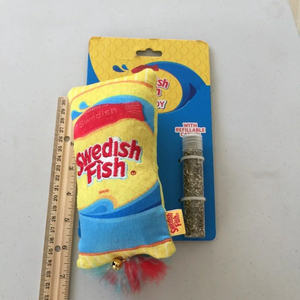 Swedish Fish Refillable Catnip 6 1/2